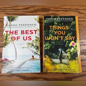 Sarah Pekkanen Things You Won't Say and The Best of Us Book Lot Novel